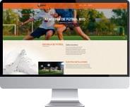 proyecto web para academia de futbol de moneky plus agencia de marketing digital inbound en Bolivia